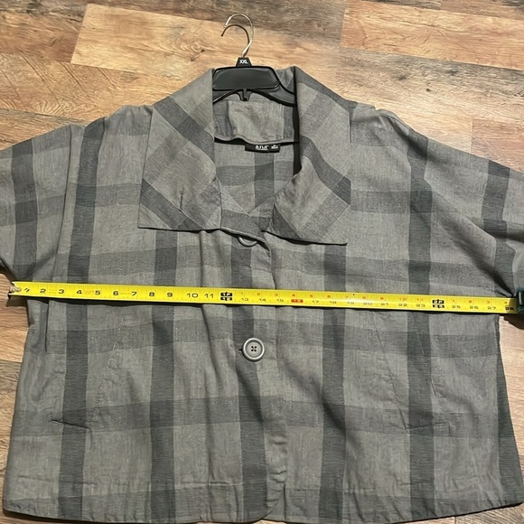 a.n.a A New Approach button down 3/4 sleeve jacket.  Size XL.  100% Cotton - Picture 5 of 12
